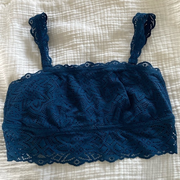 Aerie bandeau lace bralette with removable straps